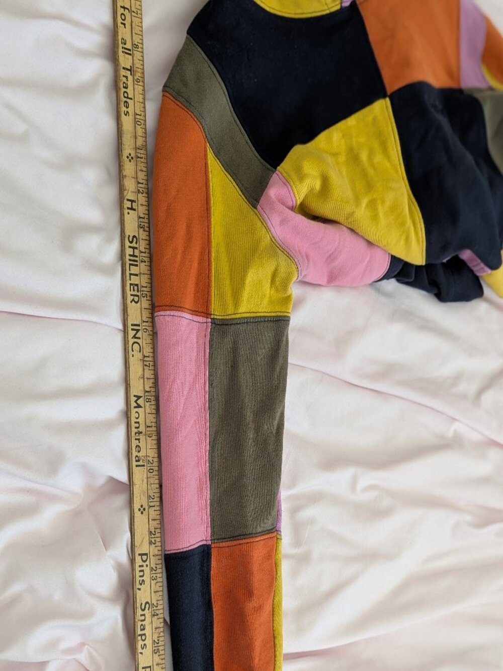 Supreme Multi-Color Patchwork Hooded Sweatshirt Size Small - Picture 11 of 15